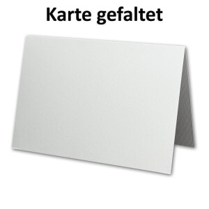 DIN B6 Karten-Set aus 100 Klapp-Karten blanko mit 100 Brief-Umschlag und 100 Falt-Blatt - Struktur-Leinenpapier - Vintage Grußkarten-Set  - von Ihrem Glüxx-Agent