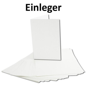 DIN B6 Karten-Set aus 150 Klapp-Karten blanko mit 150 Brief-Umschlag und 150 Falt-Blatt - Struktur-Leinenpapier - Vintage Grußkarten-Set  - von Ihrem Glüxx-Agent