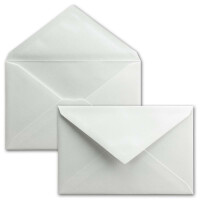 DIN B6 Karten-Set aus 150 Klapp-Karten blanko mit 150 Brief-Umschlag und 150 Falt-Blatt - Struktur-Leinenpapier - Vintage Grußkarten-Set  - von Ihrem Glüxx-Agent