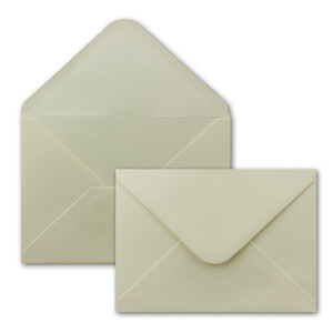30 x Doppelkarten - Umschlag - Set DIN A6/C6 - Creme-weiß - Karte DIN A 6-10,5 x 14,8 cm - 240 g/m² mit Brief-Umschlägen DIN C6-11,3 x 16,0 cm - 120 g/m² Nassklebung