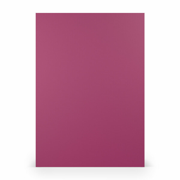 PAPERADO 75x Tonpapier DIN A4 - Amarena gerippt Violett 160 g/m² Papierbögen - Bastelpapier in 29,7 x 21 cm Malen, Basteln & Drucken