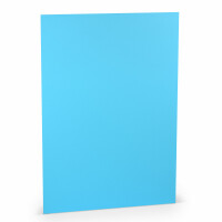 PAPERADO 1000x Tonpapier DIN A4 - Pacific gerippt Blau 160 g/m² Papierbögen - Bastelpapier in 29,7 x 21 cm Malen, Basteln & Drucken