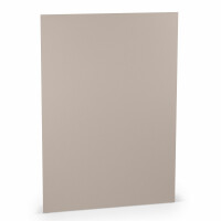 PAPERADO 50x Tonpapier DIN A4 - Taupe gerippt Grau 160 g/m² Papierbögen - Bastelpapier in 29,7 x 21 cm Malen, Basteln & Drucken