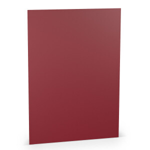 PAPERADO 25x Tonpapier DIN A4 - Rosso gerippt Rot 160 g/m² Papierbögen - Bastelpapier in 29,7 x 21 cm Malen, Basteln & Drucken