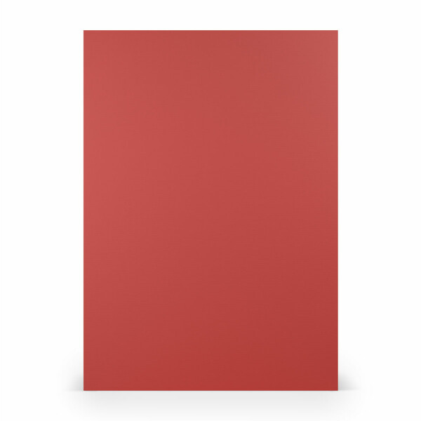 PAPERADO 400x Tonpapier DIN A4 - Tomate gerippt Rot 160 g/m² Papierbögen - Bastelpapier in 29,7 x 21 cm Malen, Basteln & Drucken