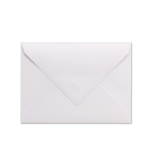 50  DIN C6 Briefumschläge - Weiß gefüttert mit hellblauem Seidenpapier - 11,4 x 16,2 cm - 100 g/m² Nassklebung Brief-Hüllen ohne Fenster von Ihrem Glüxx-Agent
