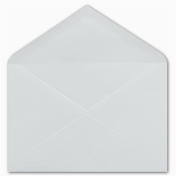 50  DIN C6 Brief-Umschläge Weiss 11,2 x 16,0 cm - 90 g/m² Nassklebung Brief-Hüllen ohne Fenster für Einladungen von Ihrem Glüxx-Agent