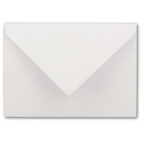 75 DIN B6 Briefumschläge Weiß mit weißem Seidenfutter - 12,5 x 17,6 cm - 100 g/m² Nassklebung Matt ohne Fenster von Ihrem Glüxx-Agent