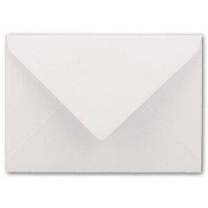 200 DIN B6 Briefumschläge Weiß mit weißem Seidenfutter - 12,5 x 17,6 cm - 100 g/m² Nassklebung Matt ohne Fenster von Ihrem Glüxx-Agent