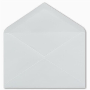 75  DIN C6 Brief-Umschläge Weiss 11,2 x 16,0 cm - 90 g/m² Nassklebung Brief-Hüllen ohne Fenster für Einladungen von Ihrem Glüxx-Agent