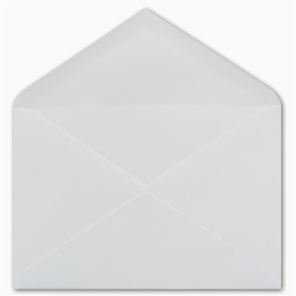 100  DIN C6 Brief-Umschläge Weiss 11,2 x 16,0 cm - 90 g/m² Nassklebung Brief-Hüllen ohne Fenster für Einladungen von Ihrem Glüxx-Agent