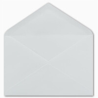 250  DIN C6 Brief-Umschläge Weiss 11,2 x 16,0 cm - 90 g/m² Nassklebung Brief-Hüllen ohne Fenster für Einladungen von Ihrem Glüxx-Agent