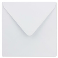 25 Quadratische Briefumschläge Weiß 16,0 x 16,0 cm 100 g/m² Nassklebung Post-Umschläge ohne Fenster ideal für Weihnachten Grußkarten Einladungen von Ihrem Glüxx-Agent