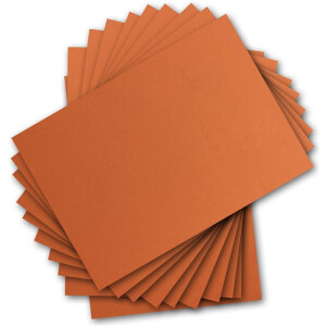 100 Blatt Ton-Karton DIN A4 - Farbe: Mandarine -Ton-Papier 160 g/m² gerippte Oberfläche - Ton-Zeichen-Papier Bastel-Papier Bastel-Karton - Glüxx-Agent