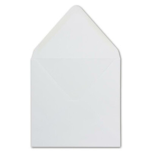 75 Quadratische Briefumschläge Weiß 16,0 x 16,0 cm 100 g/m² Nassklebung Post-Umschläge ohne Fenster ideal für Weihnachten Grußkarten Einladungen von Ihrem Glüxx-Agent
