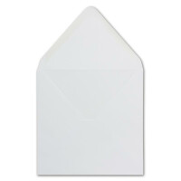 75 Quadratische Briefumschläge Weiß 16,0 x 16,0 cm 100 g/m² Nassklebung Post-Umschläge ohne Fenster ideal für Weihnachten Grußkarten Einladungen von Ihrem Glüxx-Agent