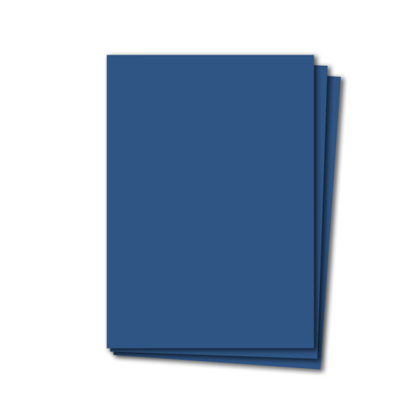 100 Blatt Tonkarton DIN A4 - Dunkelblau Blau - 240 g/m² dicker Bastelkarton - 21,0 x 29,7 cm Pappe zum basteln für Fotoalbum Menükarte Bedruckbar DIY kreativ sein