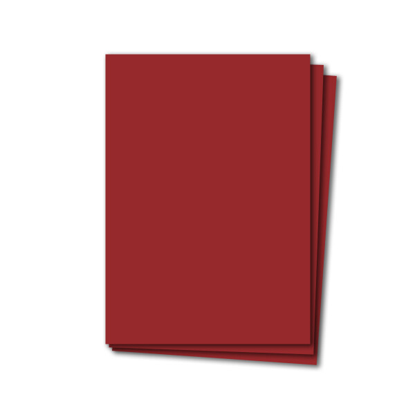 100 Blatt Tonkarton DIN A4 - Dunkelrot Rot - 240 g/m² dicker Bastelkarton - 21,0 x 29,7 cm Pappe zum basteln für Fotoalbum Menükarte Bedruckbar DIY kreativ sein