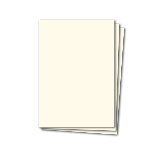 50 Blatt Tonkarton DIN A4 - Creme - 240 g/m² dicker Bastelkarton - 21,0 x 29,7 cm Pappe zum basteln für Fotoalbum Menükarte Bedruckbar DIY kreativ sein