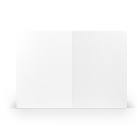 PAPERADO 100 Faltkarte DIN A6 Weiß gerippt - Doppelkarte vorgefaltet 220 g/m² - 210 x 148 mm - Klappkarten Basteln Einladungskarten Hochzeit Kommunion