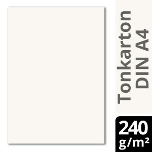 200 Blatt Tonkarton DIN A4 - Weiss - 240 g/m² dicker Bastelkarton - 21,0 x 29,7 cm Pappe zum basteln für Fotoalbum Menükarte Bedruckbar DIY kreativ sein