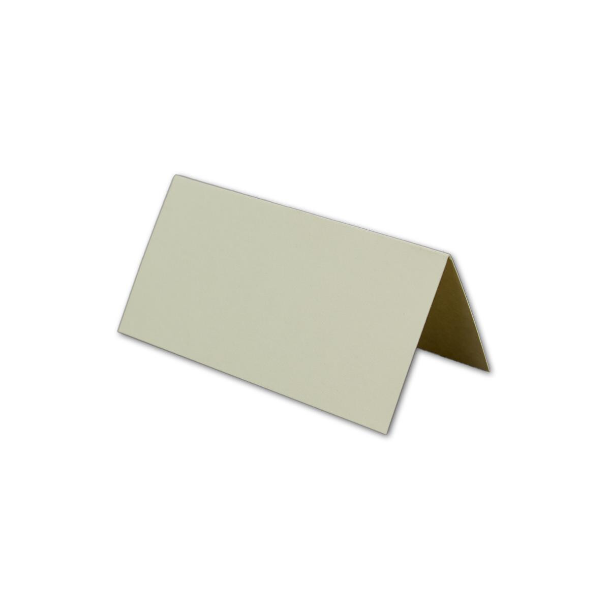 Tischkarte 8 x 4  cm einfarbig blanko stabil universal...
