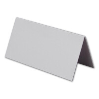 50 kleine weiße neutrale universale stabile einfarbige Blanko -Tischkarten 8x4 cm Namens-Schilder Sitzkarten Platzkarten Preisschilder Tisch-Aufsteller mit JEDEM Stift beschreibbar