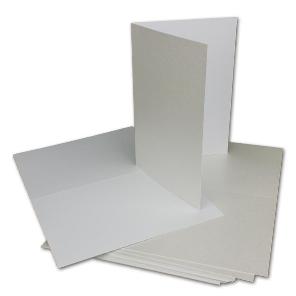30x Klappkarten blanko mit Umschlag - DIN A6 / C6 Weiß matt glänzend - Faltkarten A6 10,5 x 14,7 cm mit Briefumschläge C6 11,5 x 16 cm - Karten Umschlag Set von Glüxx Agent