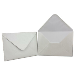75x Klappkarten blanko mit Umschlag - DIN A6 / C6 Weiß matt glänzend - Faltkarten A6 10,5 x 14,7 cm mit Briefumschläge C6 11,5 x 16 cm - Karten Umschlag Set von Glüxx Agent