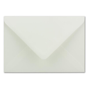 50 DIN B6 Briefumschläge Elfenbein - 12,5 x 17,5 cm - 80 g/m² Nassklebung Post-Umschläge ohne Fenster für Einladungen - Serie Colours-4-you
