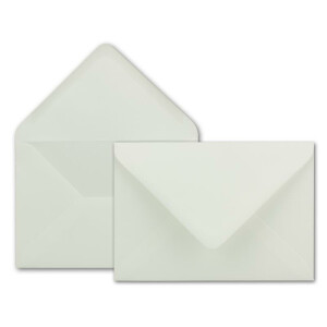 50 DIN B6 Briefumschläge Elfenbein - 12,5 x 17,5 cm - 80 g/m² Nassklebung Post-Umschläge ohne Fenster für Einladungen - Serie Colours-4-you