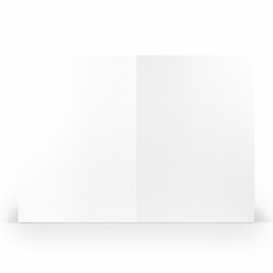 PAPERADO 10 Faltkarten DIN A5 Weiß gerippt - Doppelkarten vorgefaltet blanko 220 g/m² - 14,8 x 21 cm - Klappkarten Basteln Einladungskarten Hochzeit Kommunion