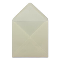 125 Quadratische Briefumschläge Creme - 15,5 x 15,5 cm - 100 g/m² - Spitze Klappe mit Nassklebung Post-Umschläge ohne Fenster von Ihrem Glüxx-Agent