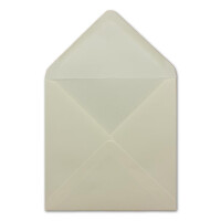 150 Quadratische Briefumschläge Creme - 15,5 x 15,5 cm - 100 g/m² - Spitze Klappe mit Nassklebung Post-Umschläge ohne Fenster von Ihrem Glüxx-Agent