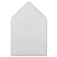 50 Quadratische Briefumschläge Weiß - 15,5 x 15,5 cm - 100 g/m² - Spitze Klappe mit Nassklebung Post-Umschläge ohne Fenster von Ihrem Glüxx-Agent