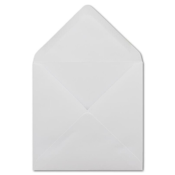 75 Quadratische Briefumschläge Weiß - 15,5 x 15,5 cm - 100 g/m² - Spitze Klappe mit Nassklebung Post-Umschläge ohne Fenster von Ihrem Glüxx-Agent