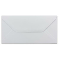 75 DIN Lang Briefumschläge Weiß - 11 x 22 cm - 120 g/m² Nassklebung Post-Umschläge ohne Fenster mit gerade trapezförmiger Klappe von Ihrem Glüxx-Agent