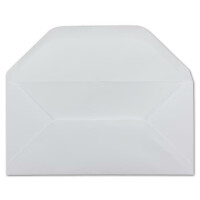 150 DIN Lang Briefumschläge Weiß - 11 x 22 cm - 120 g/m² Nassklebung Post-Umschläge ohne Fenster mit gerade trapezförmiger Klappe von Ihrem Glüxx-Agent