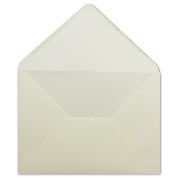 25 DIN C5 Briefumschläge Creme - 16,2 x 22,9 cm - 100 g/m² - Spitze Klappe mit Nassklebung Post-Umschläge ohne Fenster von Ihrem Glüxx-Agent