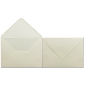 25 DIN C5 Briefumschläge Creme - 16,2 x 22,9 cm - 100 g/m² - Spitze Klappe mit Nassklebung Post-Umschläge ohne Fenster von Ihrem Glüxx-Agent