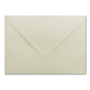 75 DIN C5 Briefumschläge Creme - 16,2 x 22,9 cm - 100 g/m² - Spitze Klappe mit Nassklebung Post-Umschläge ohne Fenster von Ihrem Glüxx-Agent