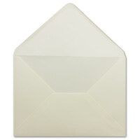 125 DIN C5 Briefumschläge Creme - 16,2 x 22,9 cm - 100 g/m² - Spitze Klappe mit Nassklebung Post-Umschläge ohne Fenster von Ihrem Glüxx-Agent