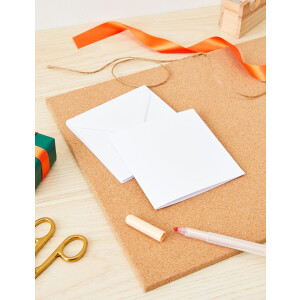 Craft UK 50 Karten-Sets mit Briefumschlägen - Weiß - Quadratisch -  12,5 x 12,5 cm - 50 Doppelkarten und 50 Umschläge