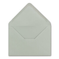 25 DIN B6 Briefumschläge Hellgrau - 12,5 x 17,5 cm - 80 g/m² Nassklebung Post-Umschläge ohne Fenster für Einladungen - Serie Colours-4-you