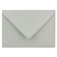 25 DIN B6 Briefumschläge Hellgrau - 12,5 x 17,5 cm - 80 g/m² Nassklebung Post-Umschläge ohne Fenster für Einladungen - Serie Colours-4-you
