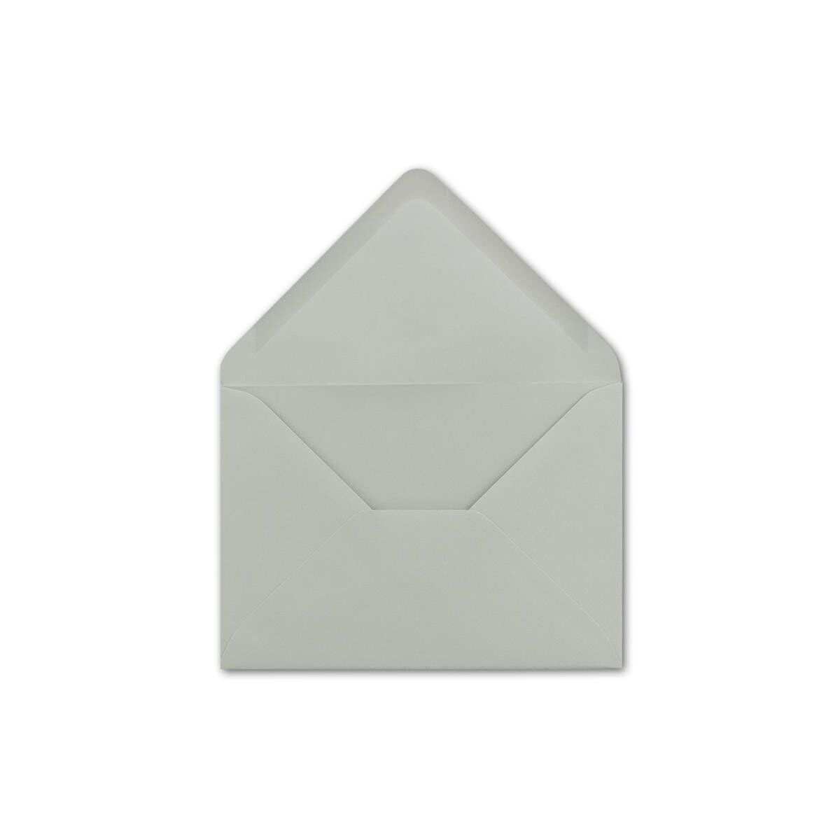 50 DIN B6 Briefumschläge Hellgrau - 12,5 x 17,5 cm -...