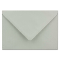 50 DIN B6 Briefumschläge Hellgrau - 12,5 x 17,5 cm - 80 g/m² Nassklebung Post-Umschläge ohne Fenster für Einladungen - Serie Colours-4-you