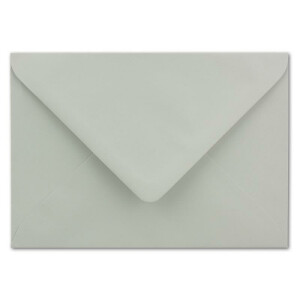 150 DIN B6 Briefumschläge Hellgrau - 12,5 x 17,5 cm - 80 g/m² Nassklebung Post-Umschläge ohne Fenster für Einladungen - Serie Colours-4-you