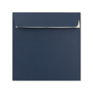 125 Quadratische Brief-Umschläge Dunkel-Blau - 15,5 x 15,5 cm - 120 g/m² Haftklebung stabile Kuverts ohne Fenster  -  von Ihrem Glüxx-Agent