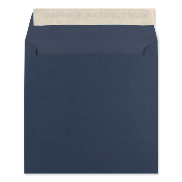 400 Quadratische Brief-Umschläge Dunkel-Blau - 15,5 x 15,5 cm - 120 g/m² Haftklebung stabile Kuverts ohne Fenster  -  von Ihrem Glüxx-Agent